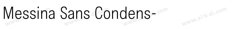 Messina Sans Condens字体转换